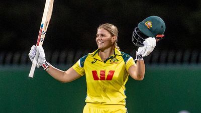 Voll smashes quickfire ton as Australia sweep Windies