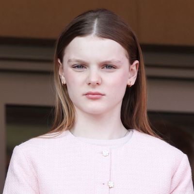 Princess Charlene's 11-Year-Old Daughter Is a Modern Ballerina in Pink Tweed Blazer and $622 Brunello Cucinelli Flats