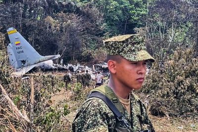 Furious Colombian president criticises secondhand military aircraft after dozens killed in crash