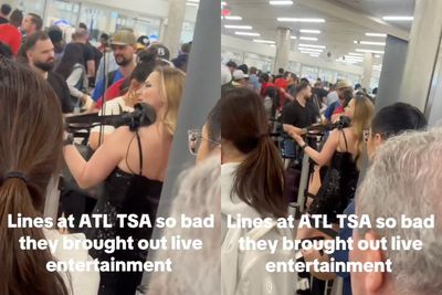 Viral video shows violinist entertaining Atlanta airport’s weary travelers with live music amid 3-hour lines at TSA