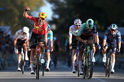 Volta a Catalunya: Magnus Cort sprints to stage 2 victory after peloton catches breakaway in final kilometre