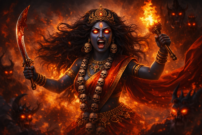 Navratri Day 7: The Goddess Who Fights Your Invisible Battles