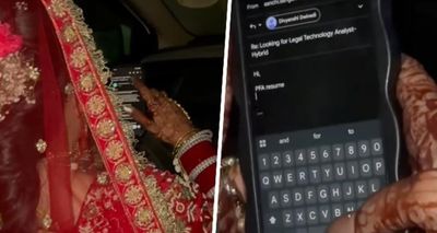 Bride Applies for Jobs on Her Wedding Day, Goes Viral for Relatable Moment
