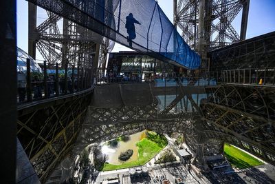Thrilling Eiffel Tower suspension bridge returns for another year