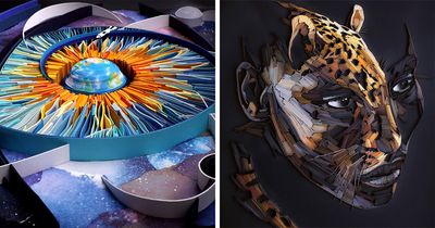 This Artist Creates Stunning “Paintings” Using Nothing But Paper (60 Pics)