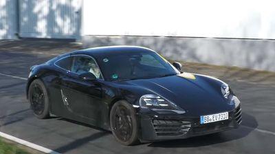 Porsche Spied Pushing Electric Cayman To The Limit: Video