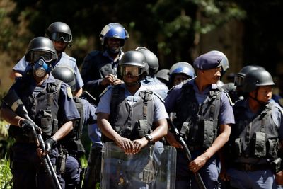 South Africa arrests 12 senior police officers on suspicion of corruption