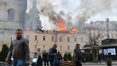 Russian drone strike damages historic center of Lviv, Ukraine