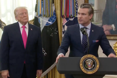 ‘We negotiate with bombs’: Pete Hegseth warns Iran as Trump says ‘peace talks in progress’