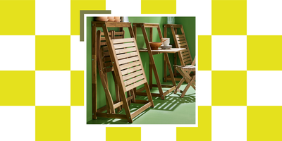 Tiny Outdoor Area? No Problem — IKEA's Folding Table Is the Ultimate Small Garden Flex That Saves Space, Neatly Stores Chairs, and Has a Display Shelf for Your Plants