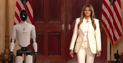 Melania Trump Appears With Humanoid Robot at White House Event on Children's Education