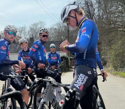 'He definitely feels it' – Mathieu van der Poel tackles E3 recon with new handlebars after Milan-San Remo hand injury