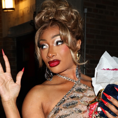 Megan Thee Stallion Celebrates Her 'Moulin Rouge' Broadway Debut in a Semi-Sheer After-Party Dress