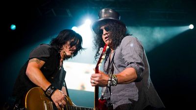 Slash and Gilby Clarke play together again as former Guns N’ Roses bandmates reunite for fundraiser show