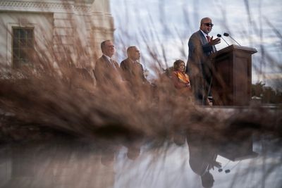 Democrats’ plaque ceremony was missing two things