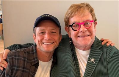 Sir Elton John enjoyed reunion with Taron Egerton for his 79th birthday