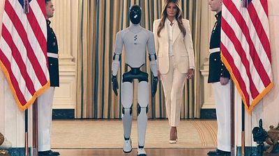 Humanoid robot joins Melania Trump at White House education summit