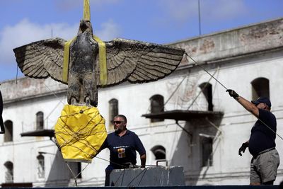 Uruguay faces dilemma from the deep: what to do with a salvaged Nazi eagle?
