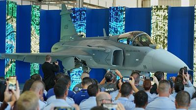 Brazil unveils first locally made supersonic fighter jet