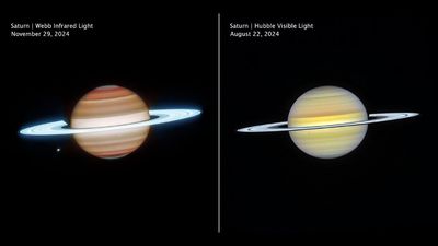 Incredible new NASA images reveal Saturn in a new light — and it's all thanks to a telescope team-up from Webb and Hubble