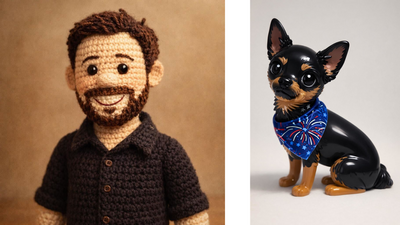 I tried Microsoft OneDrive’s AI restyle feature, and now I know what I would look like as a crochet doll