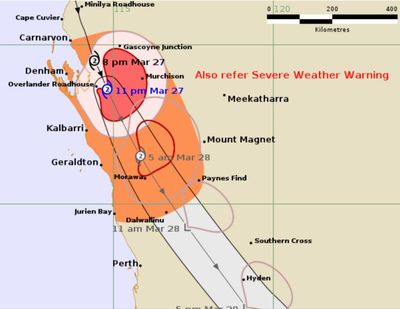 Tropical Cyclone Narelle brings raised roofs, heavy rain and destructive winds as it batters WA coast
