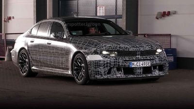 New BMW M5 Spotted Hiding Radical Facelift During Track Test