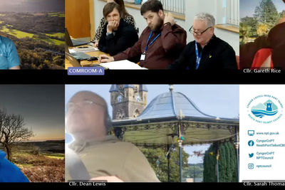 Councillor caught on camera driving during planning meeting