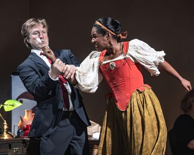 Tamerlano review – Trump, Freud and a Bridgerton escapee struggle to get a handle on Handel