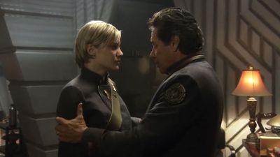 The Note Edward James Olmos Gave Katee Sackhoff On Battlestar Galactica That's Stuck With Her Through Her Career