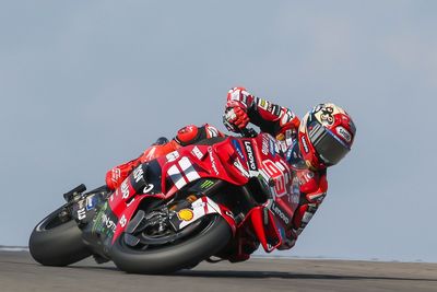 Marc Marquez crashes hard in US MotoGP practice, but finishes strong