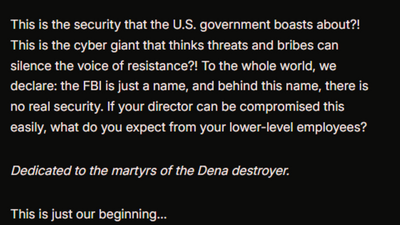 Hackers Dedicate Kash Patel Email Breach to 'Martyrs of the Dena Destroyer': What Does That Mean?