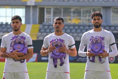 Iran's soccer team honors victims of deadly missile strike on elementary school