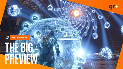 Saros will "tempt you to do tricky things", its game designer tells me about its aggressive, creative shield combat: "How much do you feather the stick?"