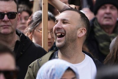 Green Party leader Zack Polanski joins half a million people in anti-far-right march in London
