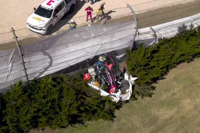 Scott McLaughlin goes through the fence in scary IndyCar crash