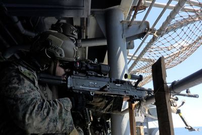 Force of 3,500 Marines and sailors arrive in Middle East