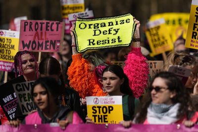 Tens of thousands descend on central London for anti-racism rally