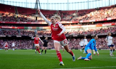 Arsenal 5-2 Tottenham: Alessia Russo scores first-half hat-trick as Spurs thrashed in WSL derby