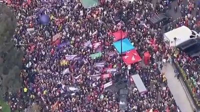 ‘Stand against politics of division’: Thousands join anti–far-right march in London — watch