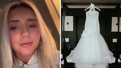 Woman turns mom’s old wedding gown into rehearsal dinner dress. Then the entire internet came for her neck: ‘From timeless to Temu’