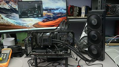 Ambitious modder bolts a 360mm server AIO onto an RTX 3080, slashes VRAM temps in half — enormous workstation cooler powers 54 degree drop, 9% performance uplift