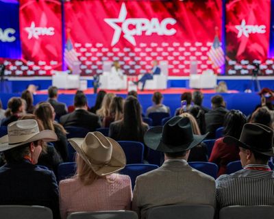 ‘It’s biblical’: Maga anxiety over Iran war on display at CPAC as Trump skips event