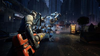 I'm unsure how much of a detective game Artificial Detective will be, but I enjoyed the bit in the trailer when your character attacks a robot with a massive drill