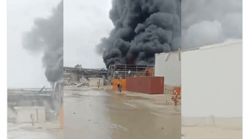 Watch: Missile shrapnel from Iran causes fire, damage to Israel’s Negev Industrial hub