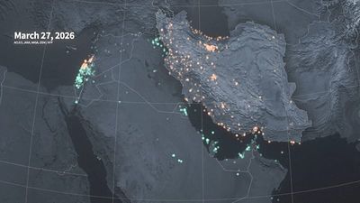 Iran war: Animated map tracks Middle East strikes since February 28