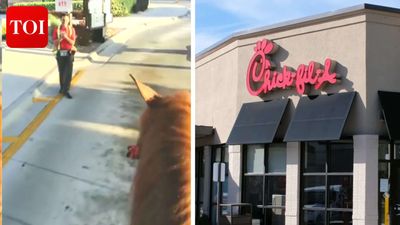 Florida man stops by Chick-fil-A drive-through on horseback in viral video: ‘Gas prices must be crazy’