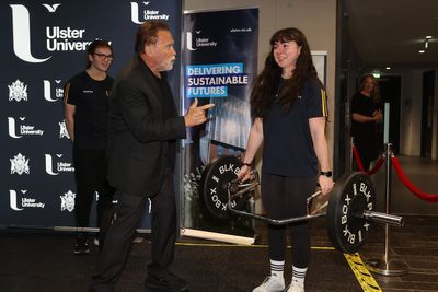 ‘Don’t limit yourself’: Schwarzenegger tells Belfast students to dream big