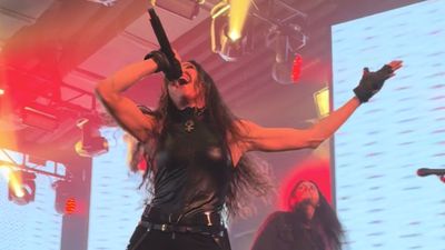 Watch close-up footage of the brand new singer of extreme metal legends Arch Enemy crushing it at the band's return show in Beijing, China on Friday night