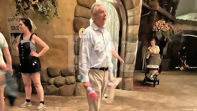 Lindsey Graham 'Caught Enjoying Disney World — Bubble Wand In Hand — As Government Shutdown Drags On'
